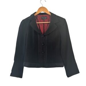 Vtg Nanette Lepore Feminine Womens Dinner Jacket Blazer Size 8P Career Old Money